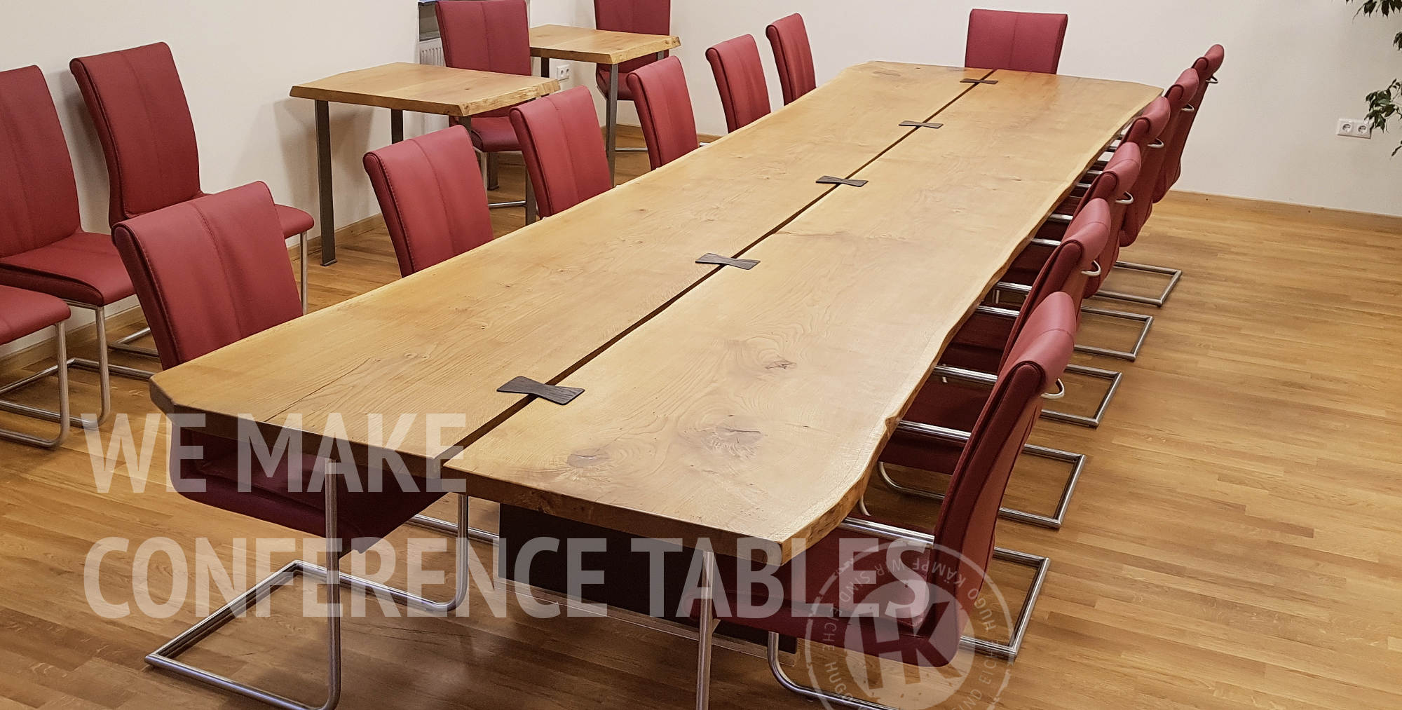 Conference Tables with Natural Live Edge